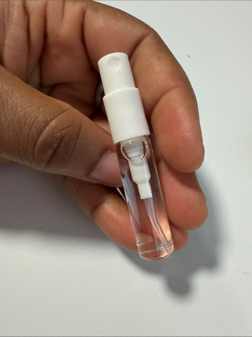 Travel-Sized Clear Spray Bottle for Women Skincare - White